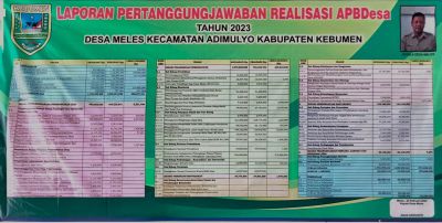 LPJ Realisasi APBDesa TA 2023 Desa Meles Kec.Adimulyo Kab.Kebumen